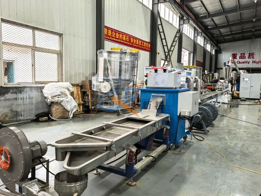 500KG/H TPR TPE 물 냉각 스트랜드 펠레팅 생산 라인